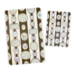 Taupe Stripe Intaglio Notebook | Small