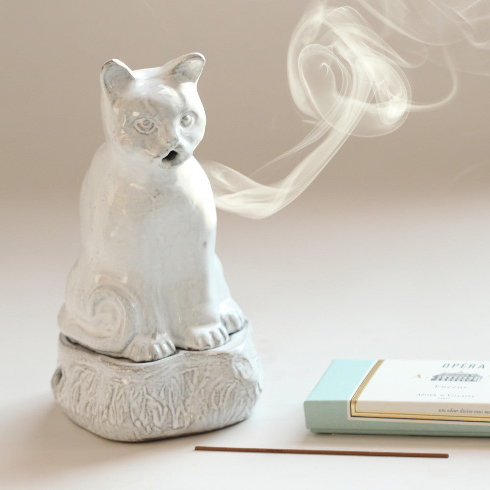 Cat Incense Holder | Astier de Villatte | Peony Melbourne