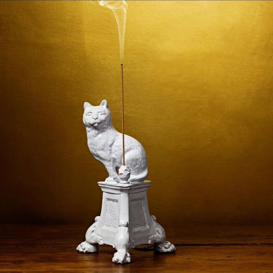 Cat Monument Incense Holder