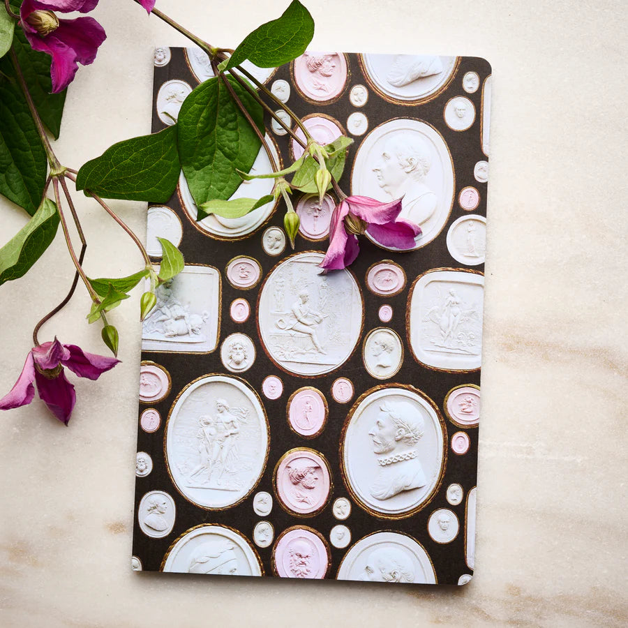 Chocolate/Pink Intaglio Notebook | Small